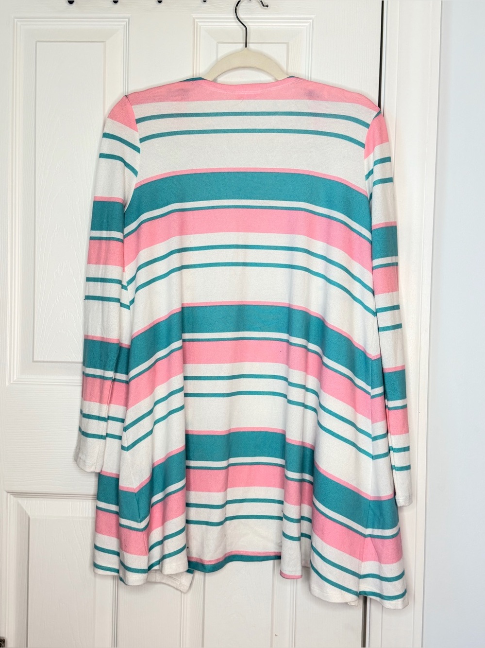 LuLaRoe Sarah Striped Long Cardigan Size Sm